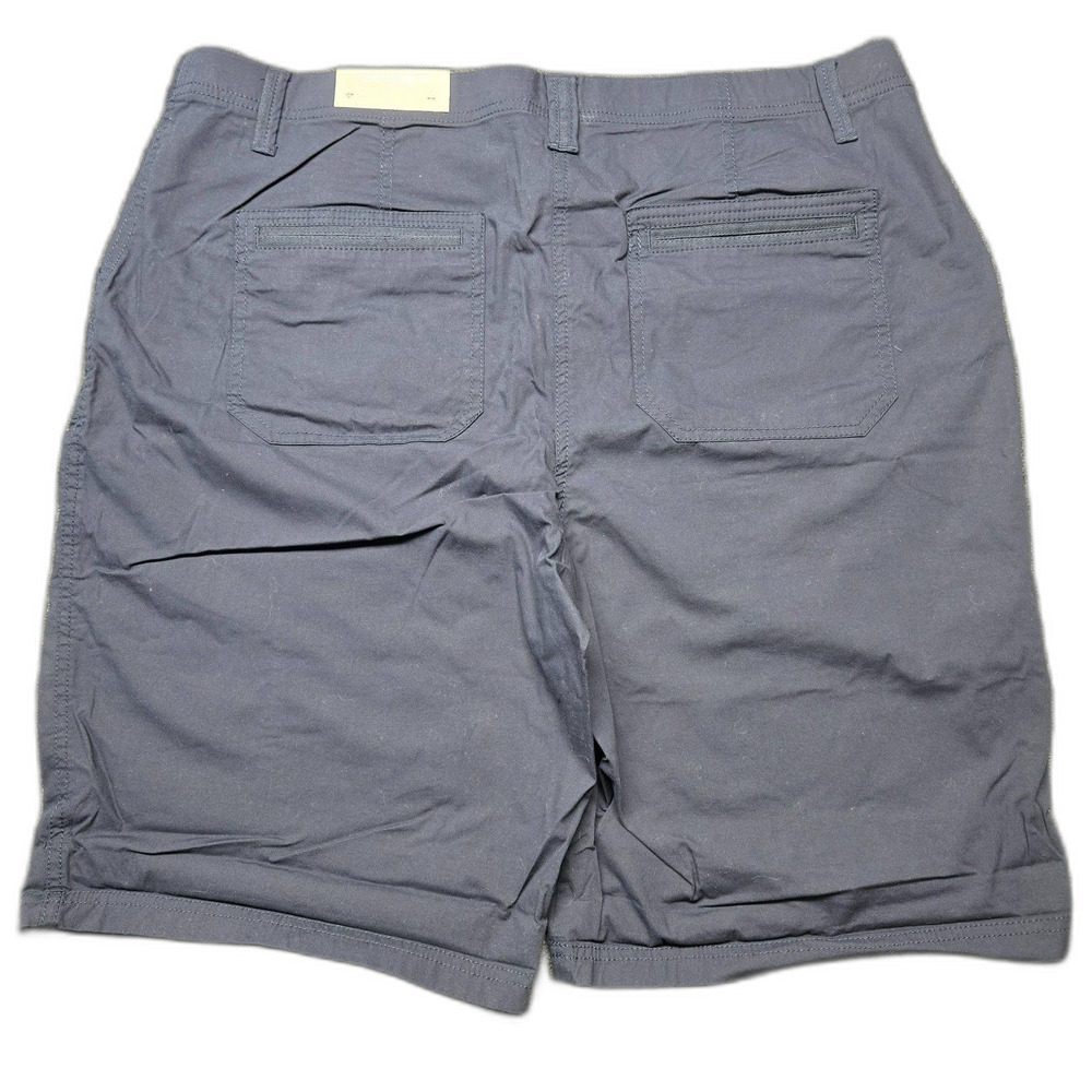 Chico’s Women’s 3 (16) Navy Cargo Shorts Cotton Poplin Utility Stretch NWT - Picture 2 of 16